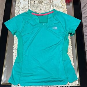 The North Face green short sleeved t-shirt